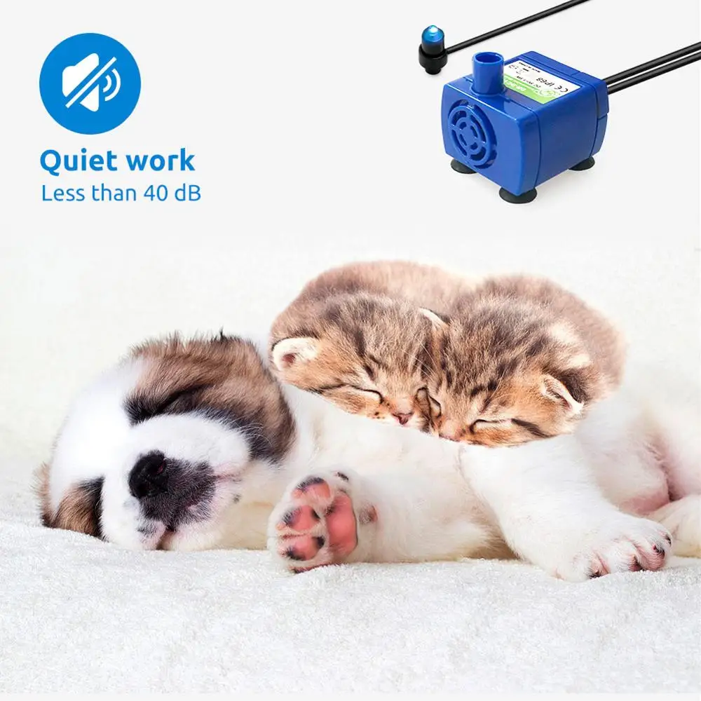 Светодиодный светильник водяной насос для кошек фонтанчик запасные аксессуары