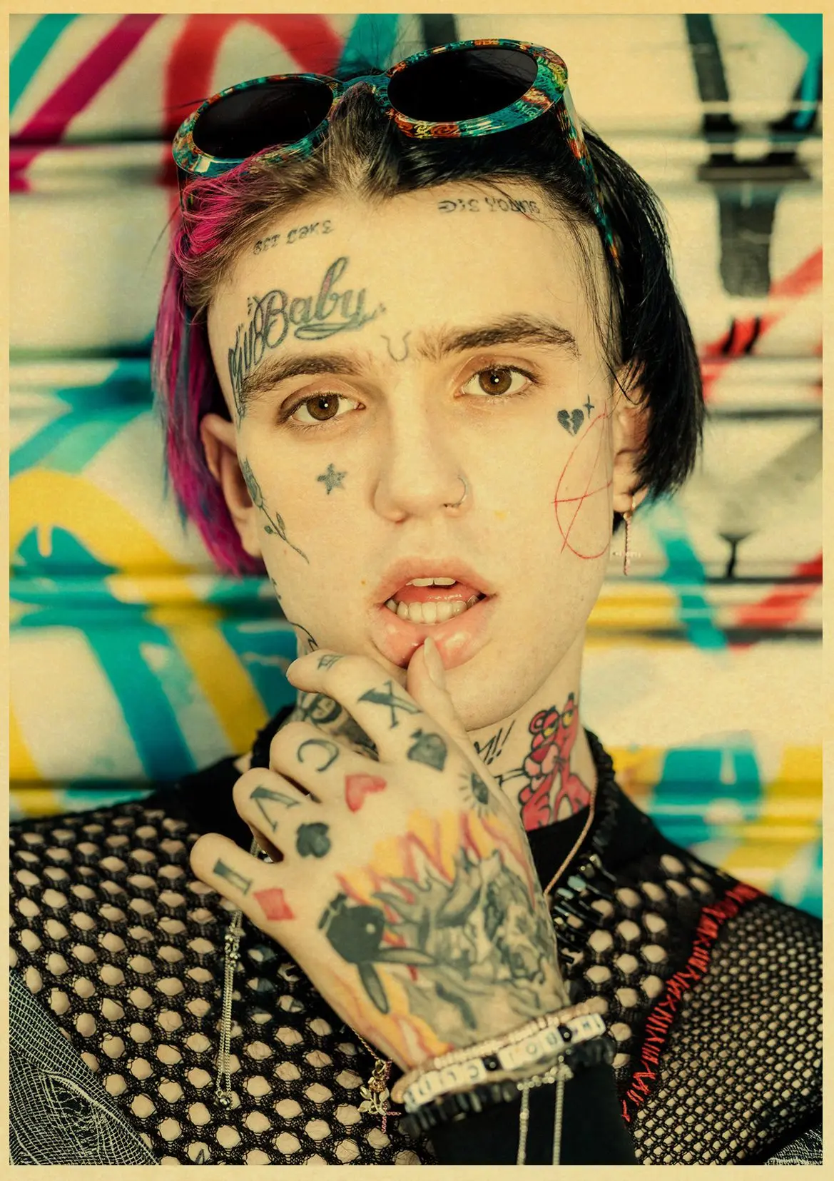 Постер в стиле хип хоп рэпер Lil Peep настенный стикер s винтажный постер принты