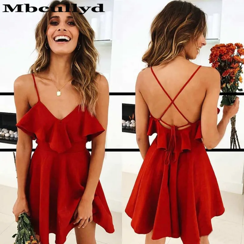 

Mbcullyd Red Backless Homecoming Dress For Girls 2023 Short Mini Satin Graduation Dress Plus Size Prom Dresses Cheap Under 100