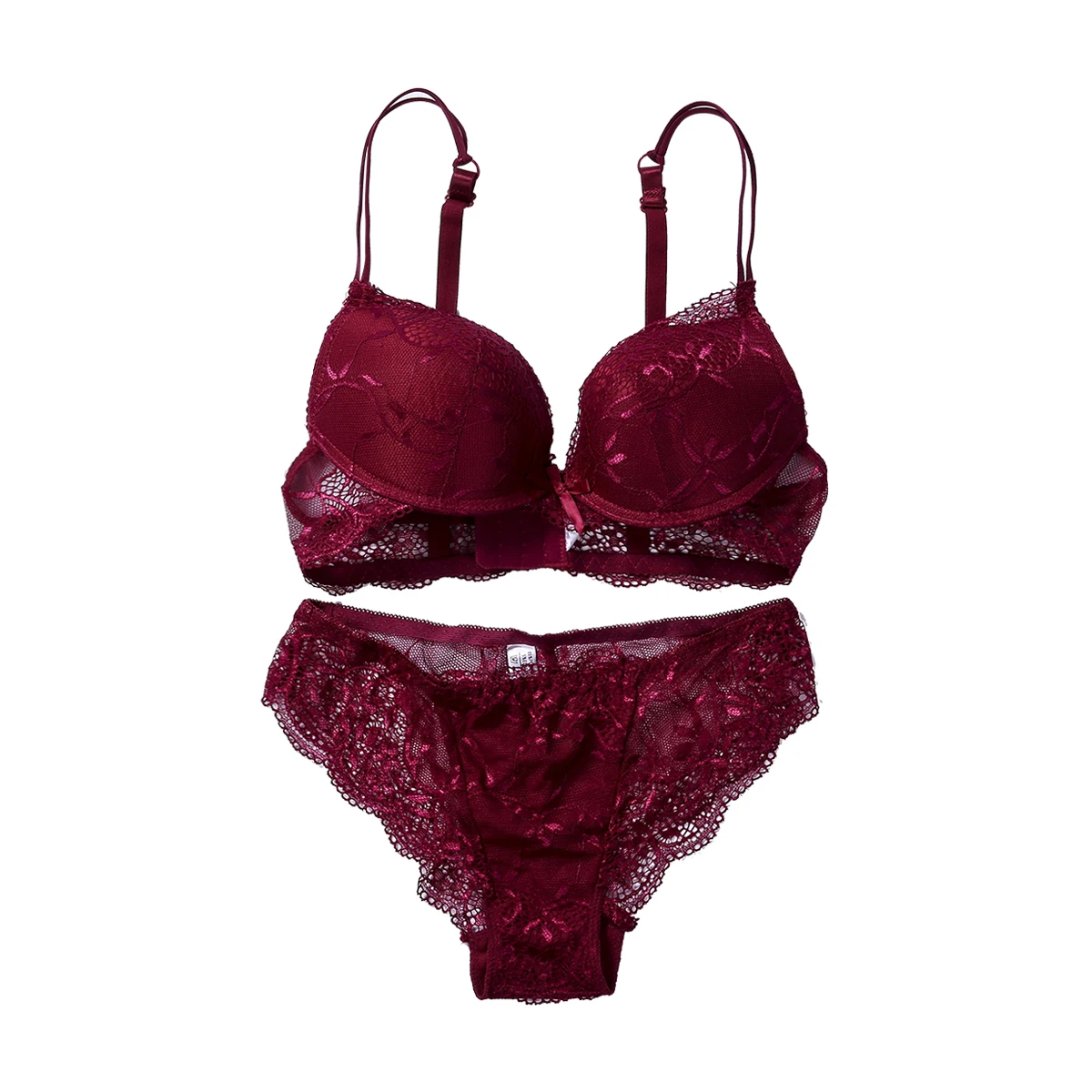 5 цветов сексуальный женский бюстгальтер пуш-ап наборы трусиков с вышивкой