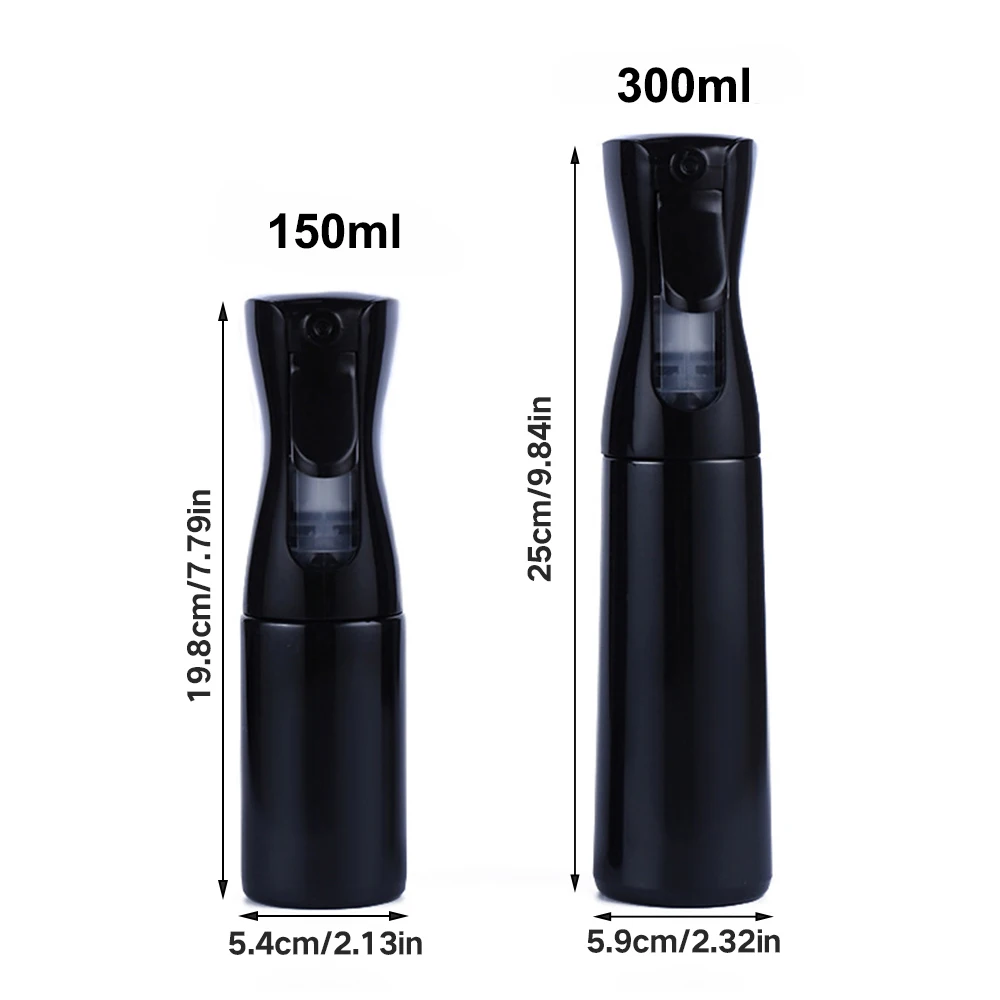 

150/300ML Hair Spray Bottle Refillable Durable Mist Bottle Barber Home Beauty Hair Care High Pressure Continuous Spray Bottle