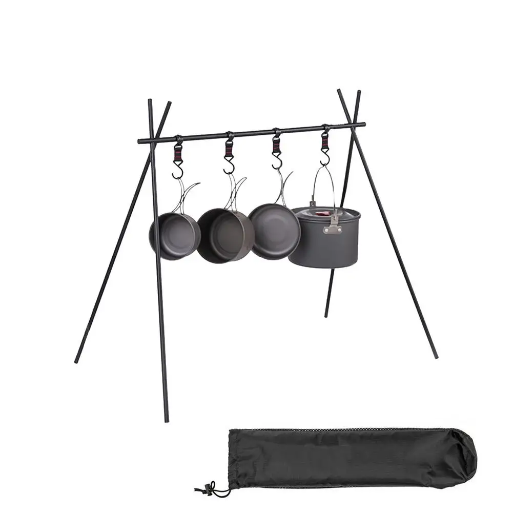 

Outdoor Camping Folding Portable Camping Tripod Picnic Pot Rack Self-driving Tour Hanger