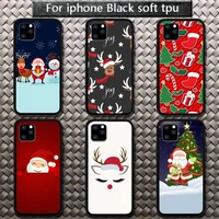 cartoon doll merry christmas phone case for iphone etui 11 12 pro se 20 max xr xs x 7 8 6s plus mini fundas coque cover