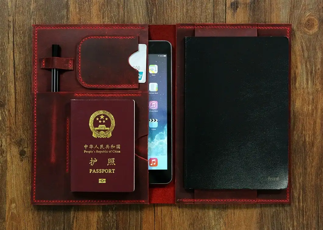 Индивидуальный бордовый А5 Дорожный Кожаный Чехол Органайзер/А5 Moleskine кожаный чехол для записной книжки Портфель ipad mini