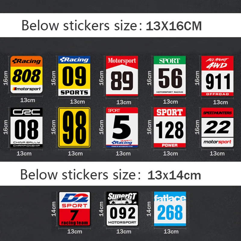 Универсальная виниловая наклейка с надписью на боковой части автомобиля для