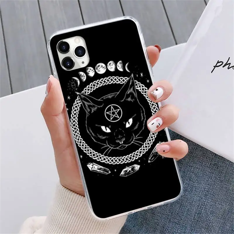 

Witches moon Tarot Mystery totem Phone Case For iphone 12 5 5s 5c se 6 6s 7 8 plus x xs xr 11 pro max mini