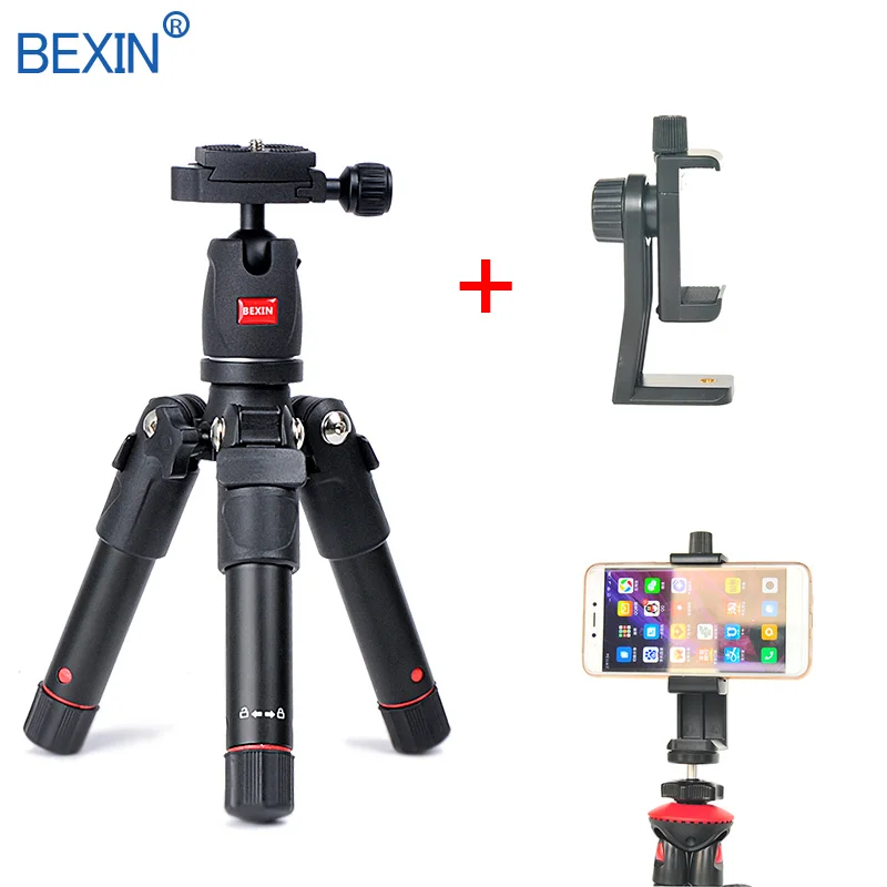 BEXIN мини-штатив dslr настольная камера подставка для телефона штатив Гибкий портативный складной дорожный штатив для dslr камеры с мини-шаровой головкой - Цвет: set 2