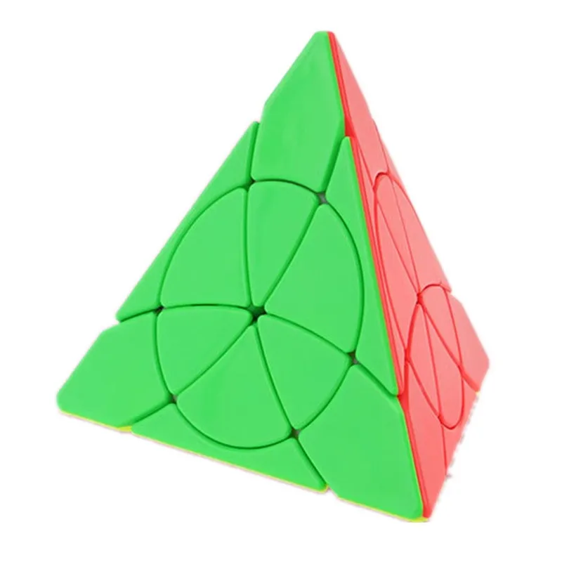 

Petal Pyramid Tetrahedron Triangle Stickerless 3x3x3 Speed Magic Cube Twist Puzzle Toy Brain Teaser 3D IQ Game 3x3 YJ Leaf Gift