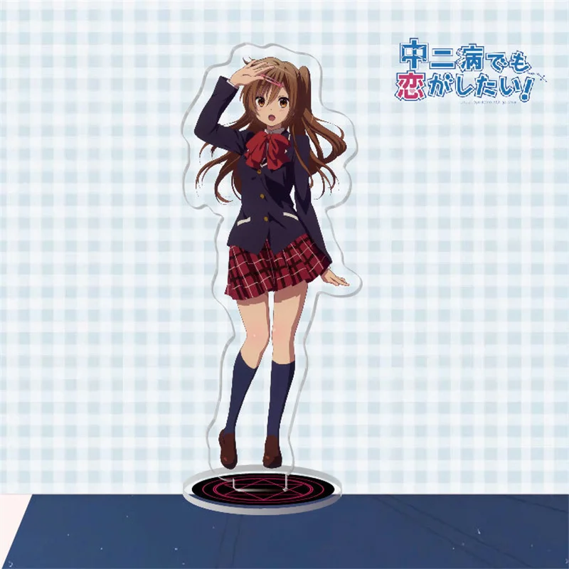 15cm Takanashi Rikka Anime Figures Collection Acrylic Stand Model Toys Japanese Chuunibyou Demo Koi Ga Shitai Desktop Decoration - купить по