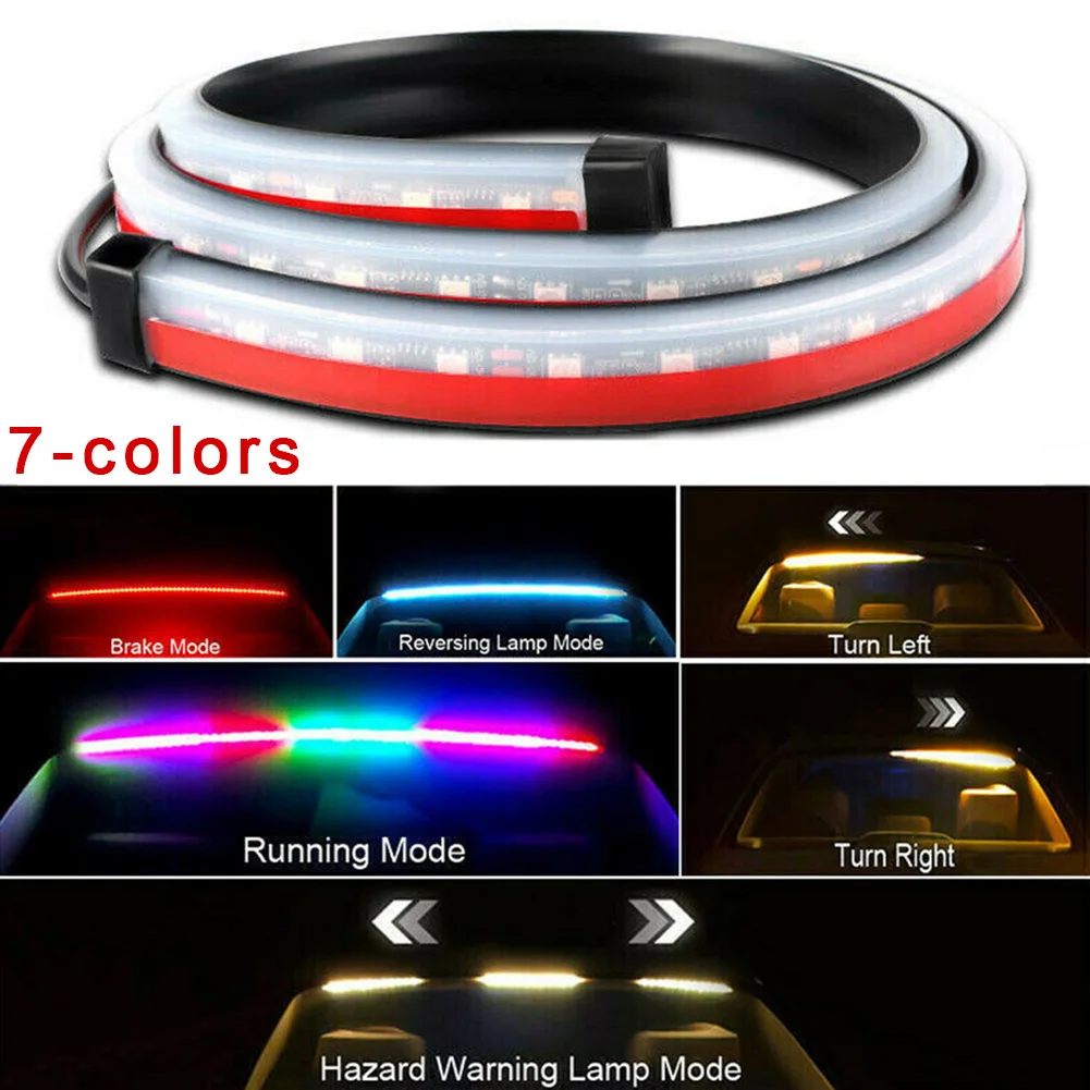 

DRL LED Light Strip Turn Signal Lamp Parts Replacement Universal 7-Color