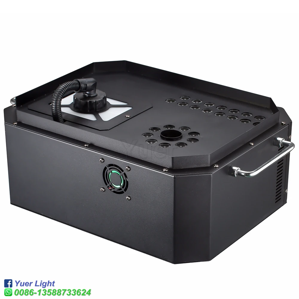 2 шт./лот 1800 Вт Светодиодная струйная машина 24x3 RGB цветные светодиоды дымовая
