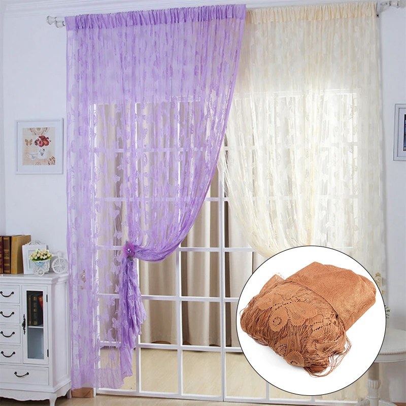 Новинка 2019 панельные драпированные тюлевые ткани с кисточками и бабочками