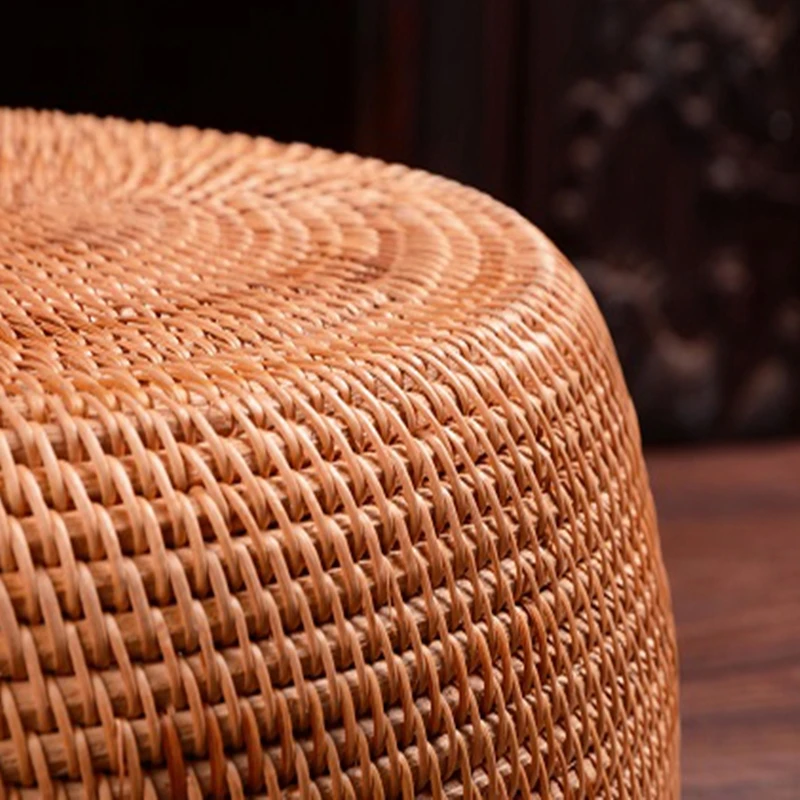 Корзина для хранения ручной работы из ротанга портативный коричневый Овальный