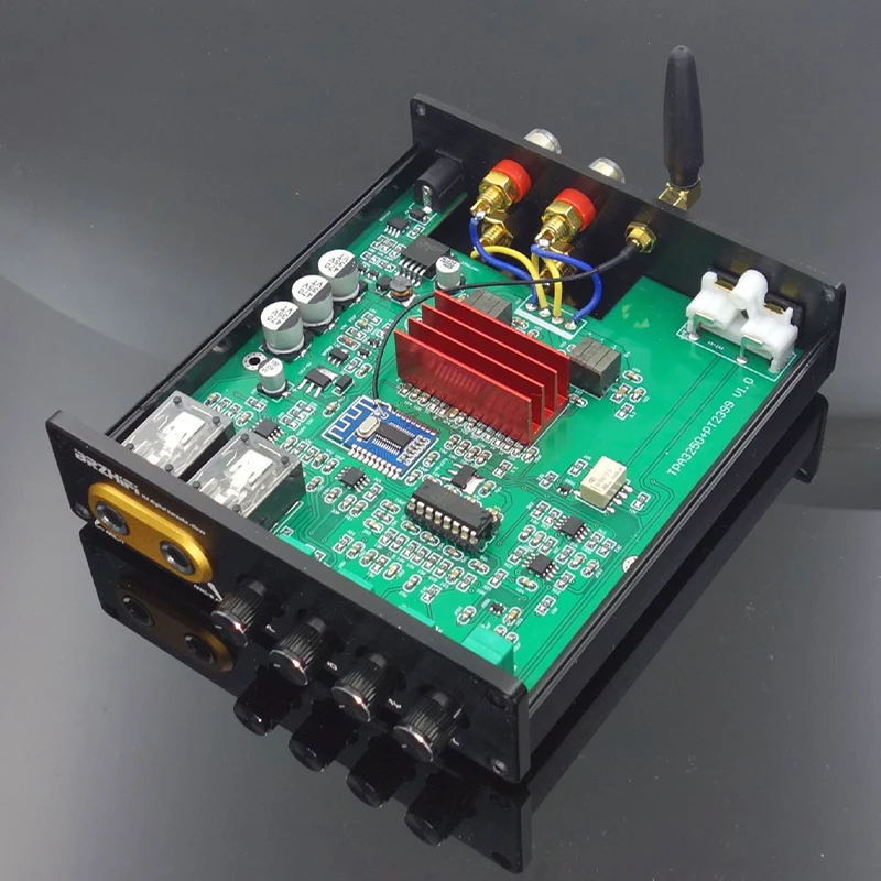 Плата усилителя LUSYA TPA3250 130 Вт * 2 QCC5125 Bluetooth 5 0 PT2399 плата для настройки реверберации