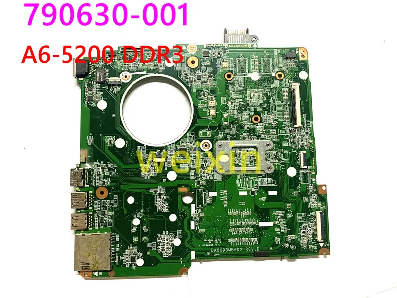 Материнская плата ноутбука для HP Pavilion 15-N материнская DA0U93MB6D2 790630-001 Core A6-5200 DDR3 100%