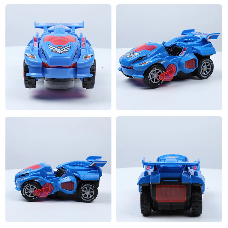 Электрический динозавр Волшебный автомобиль игрушки Трансформеры Led звук авто