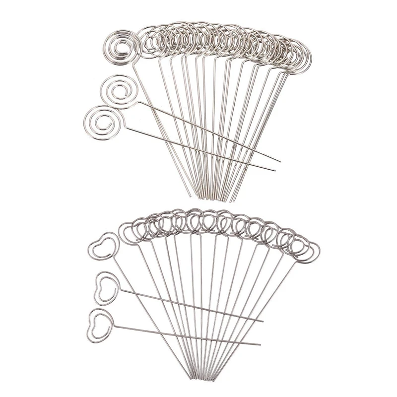 100X металлические провода бизнес держатель для карт памятная фотография фото