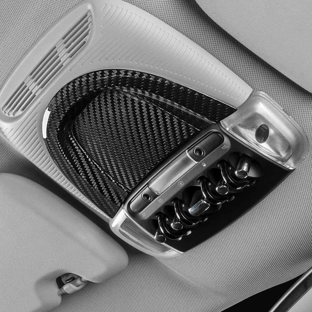 

Carbon Fiber Car Interior Reading Lamp Panel For BMW MINI COOPER S ONE F54 F55 F56 F57 F60 Ceiling Light Trim Sticker Accessory