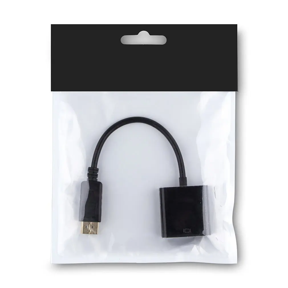 Стандартный DP в VGA конвертер Displayport адаптер кабель подключен ТВ проекционный