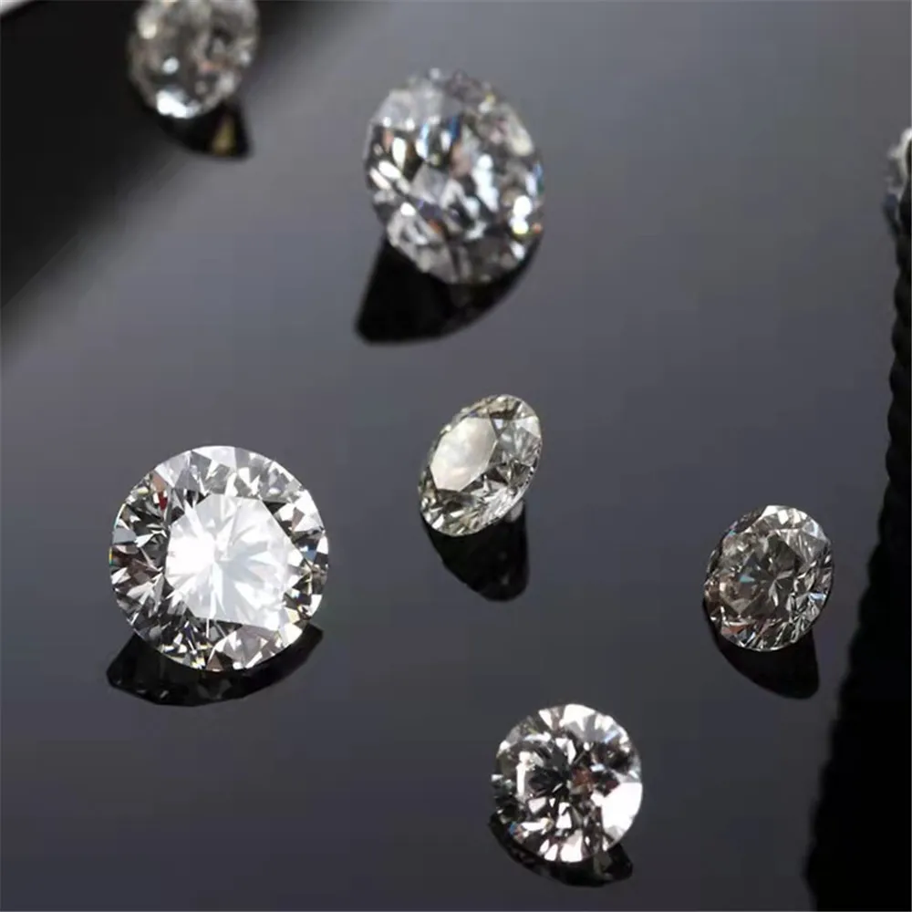 50 unids/lote de piedras preciosas de diamante Natural Real de 1,2 MM de diámetro para pulseras con incrustaciones, anillos, pendientes, colgantes, joyería para hombres y mujeres