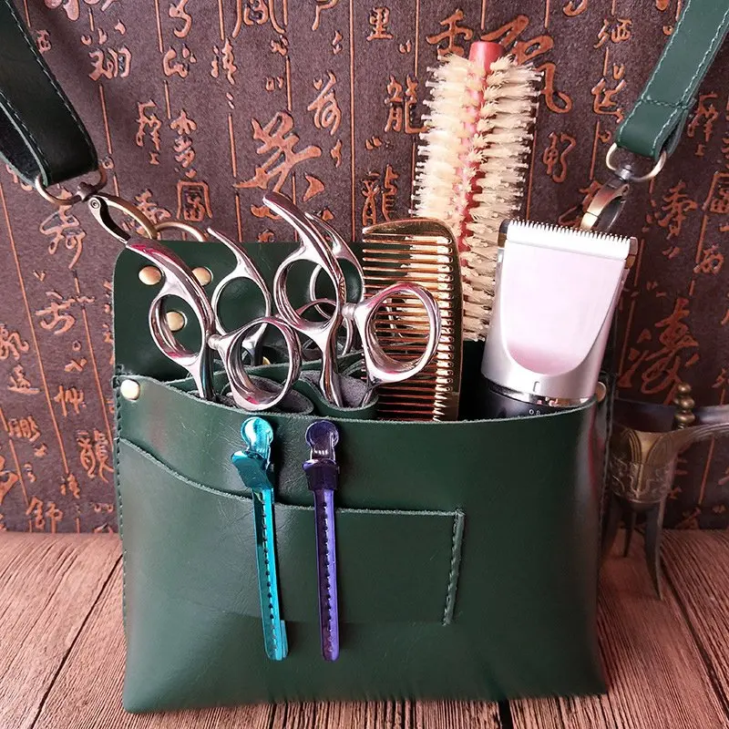 Кожаные волосы ПУ Ножницы сумка водонепроницаемый парикмахерский чехол для