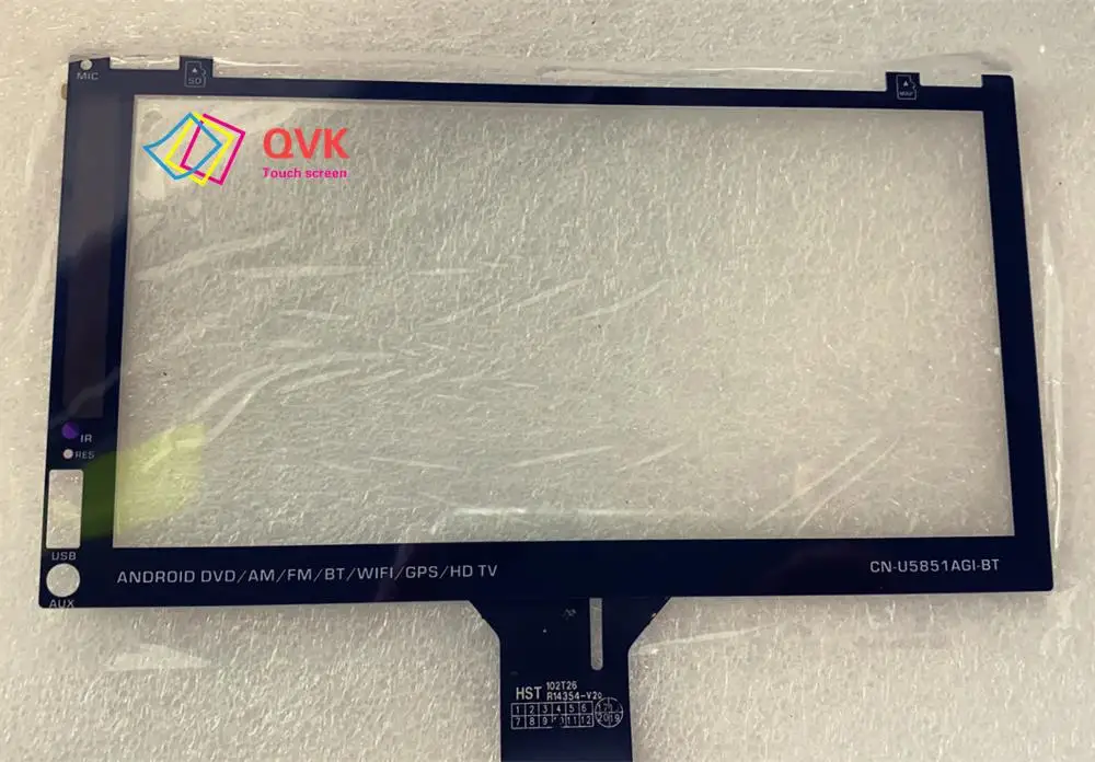 

Черный сенсорный экран для ANDROID DVD/AM/BT/WIFI/GPS/HD TV CN-U5851A автомобильная навигация GPS Сенсорная панель Ремонт Запасные части