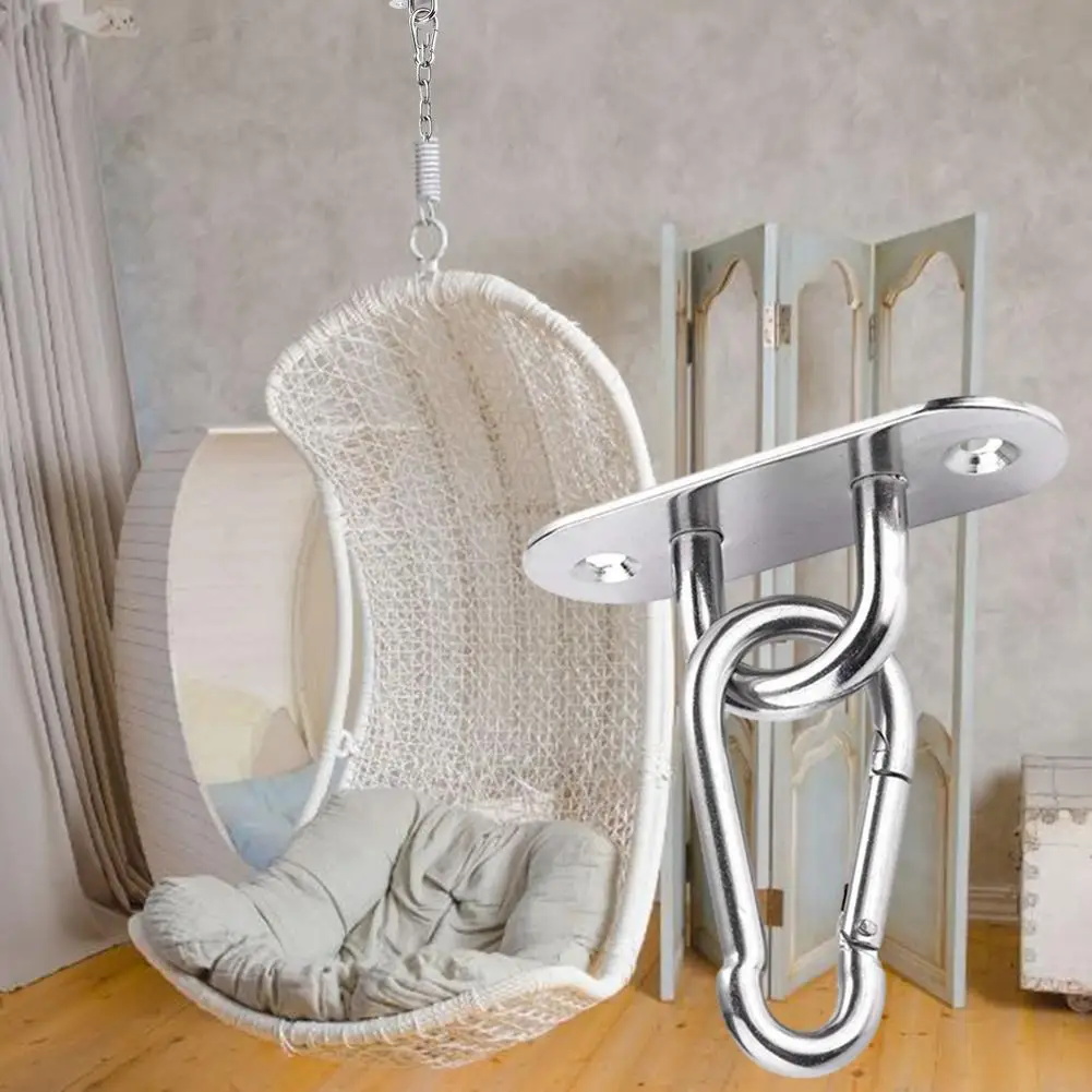 

Подвесной шарнирный крючок для гамака, стул из нержавеющей стали с фиксированной пряжкой, подвесная корзина из ротанга, аксессуары оборудо...