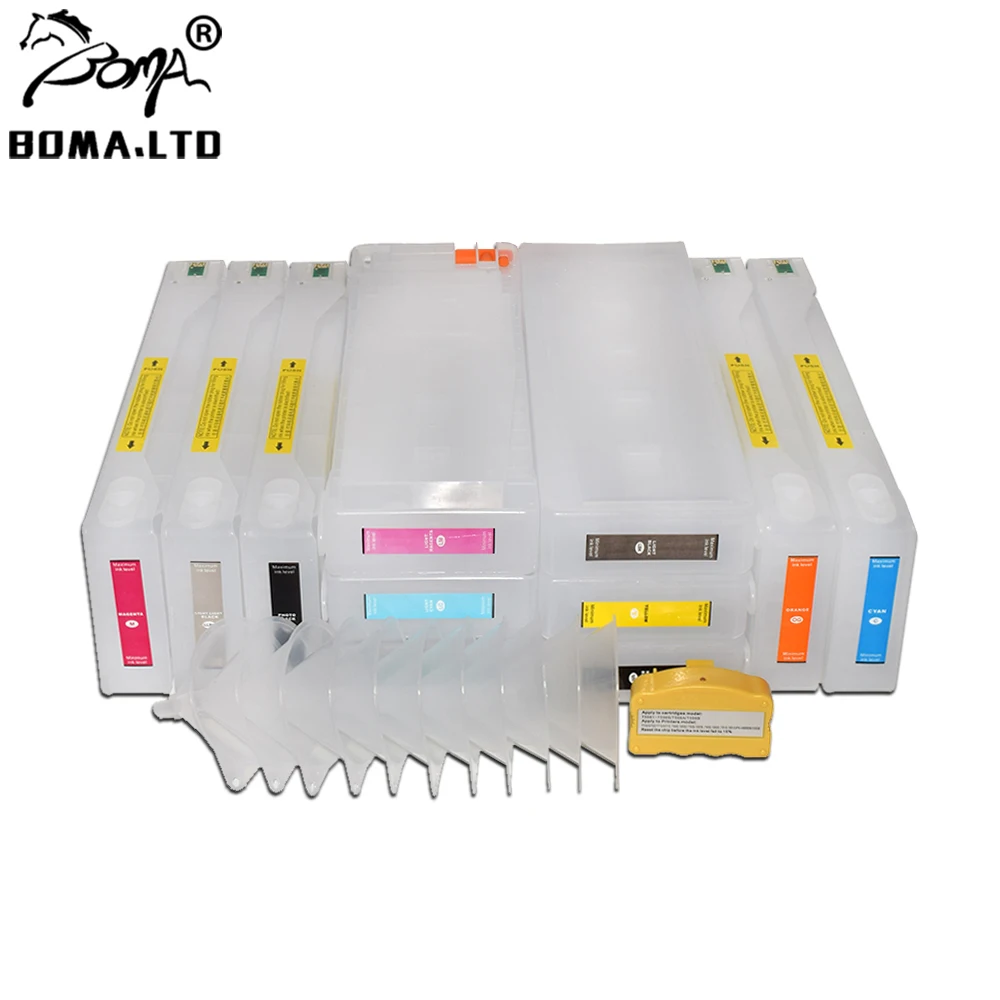 

BOMA.LTD 11 Color Refill Bulk Ink Cartridges For Epson 7900 9900 Printer With Chip Resetter T6361 T636 T636A T636B