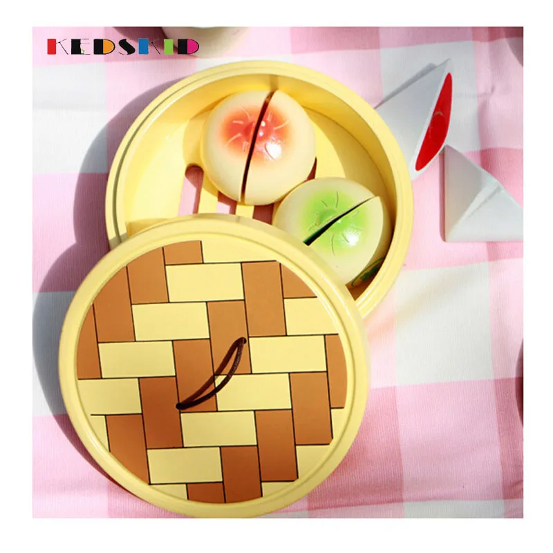 Классические ролевые игры китайские dim sum кухонные игрушки имитирующие шеф-повара кухонные наборы Кук Веселые игровые игрушки миниатюрная еда Рождественский подарок