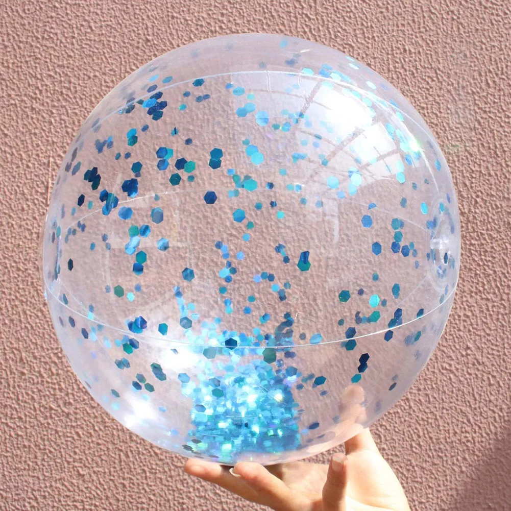 Детский надувной мяч из ПВХ с блестками для игр на открытом воздухе | Игрушки и