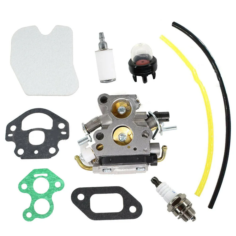 

Carburetor Fuel Filter Gasket Spark Plug Primer Pump Kit For Husqvarna 435 440 435E 440E Jonsared CS410 CS2240 Zama C1T-EL41A