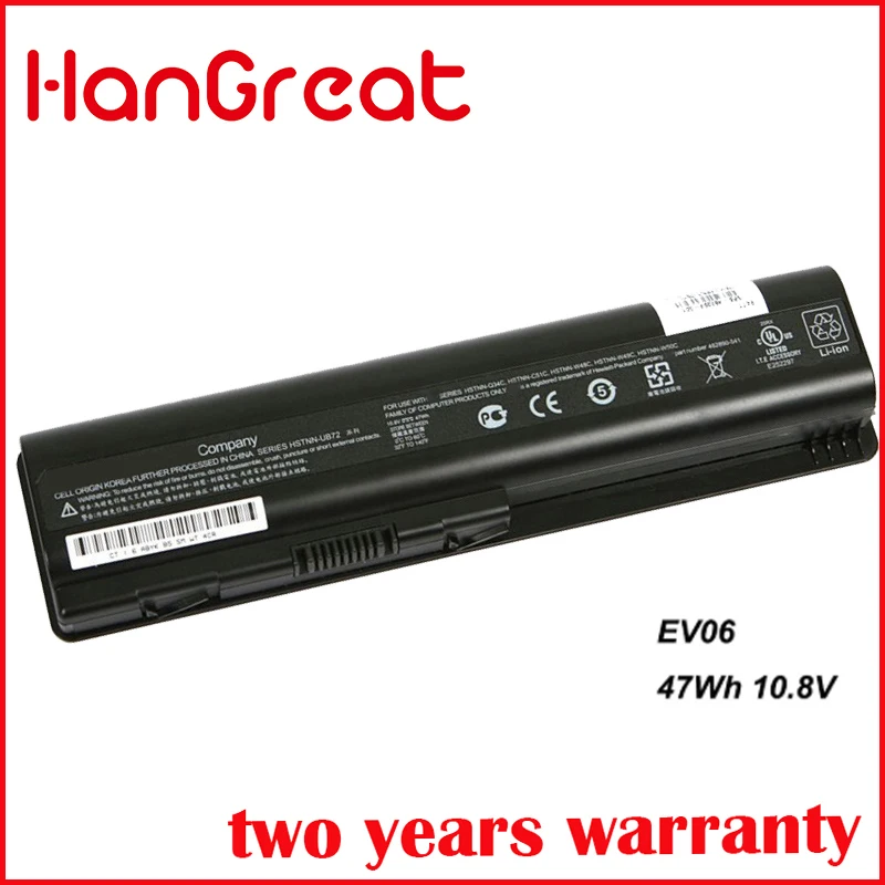 Аккумулятор EV06 для ноутбука HP Pavilion DV4 DV5 DV6 Compaq Presario CQ50 CQ71 CQ70 CQ61 CQ60 CQ45 CQ41 CQ40 |