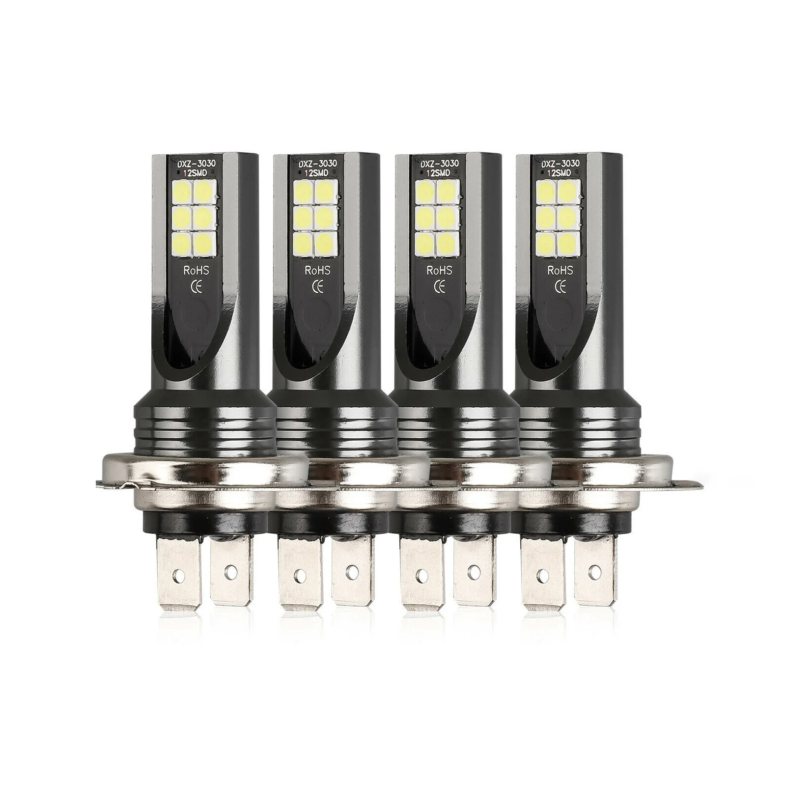 

4 шт., автомобисветодиодный светодиодные лампы H7 6000K 7500K 12 В