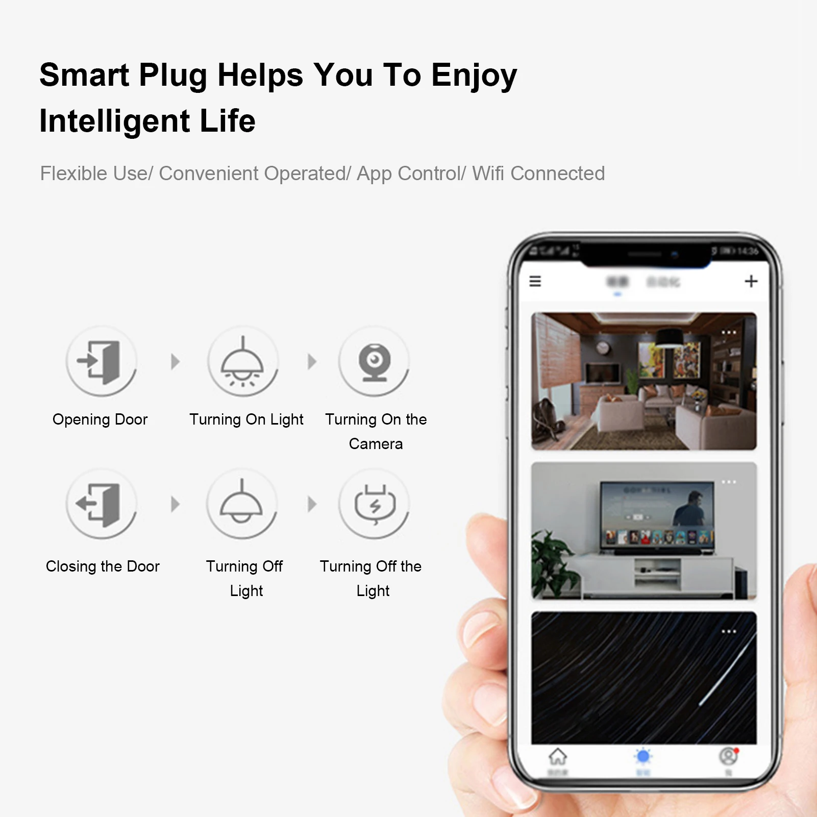 Интеллектуальный инструмент для розетки A-dapter с беспроводным подключением Tuya