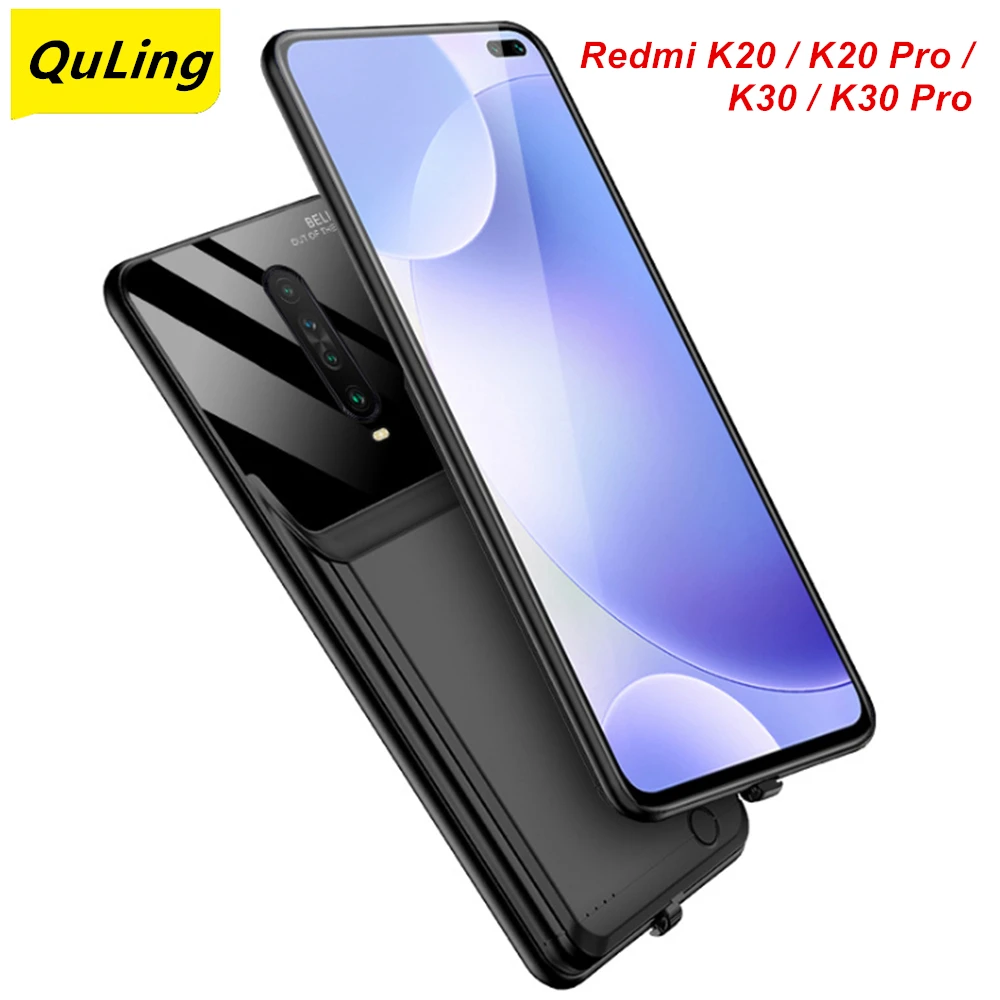 QuLing 10000 мАч для Xiaomi Redmi K20 Pro K30 Чехол аккумулятора зарядное устройство чехол |