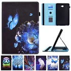 Чехол для планшета Samsung Galaxy Tab A6, 10,1, 2016, SM-T580, T585, с мультяшной подставкой, кожаный чехол для Samsung Tab A 6, 2016