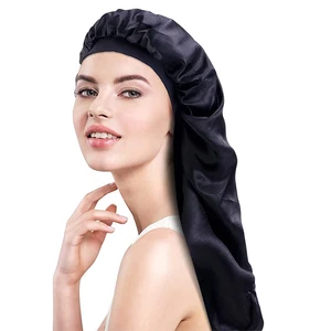100% Silk Sleeping Cap Night Silk Sleep Cover for Women with Elastic Ribbon for Hair Care Long Hair  in Pakistan