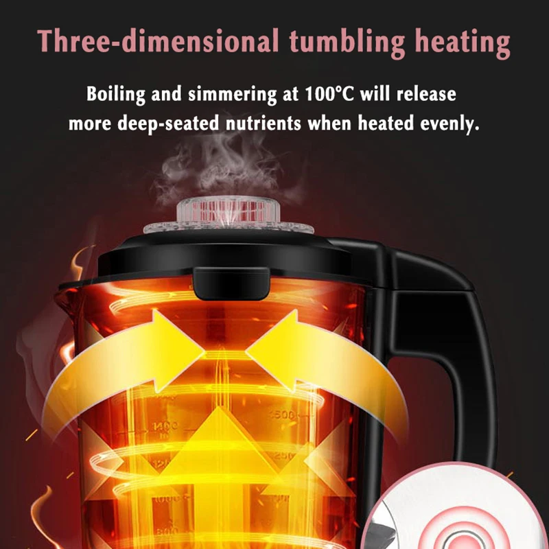 110 220v automatic blender 1200w wall breaking machine heating multifunction food processor filter free mixer kitchen appliances free global shipping