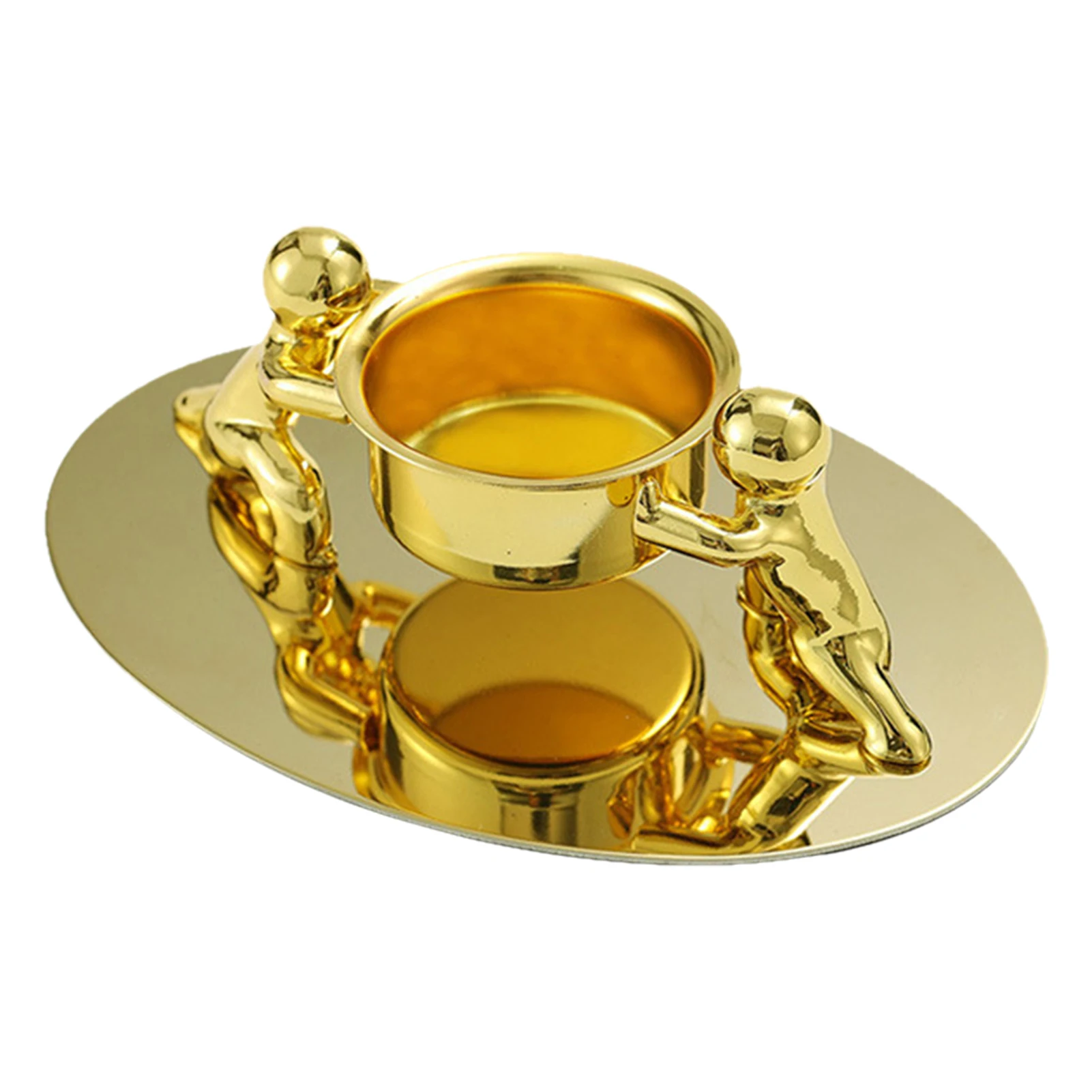 

Metal Candle Holder Retro Candlestick Pillar Base Kung Fu Villain Candle Stand Home Decor Accessories For Dining Table