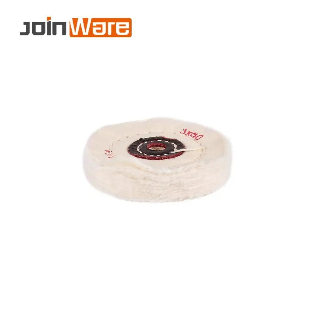 

75mm White Cloth Buffing Polishing Wheels Buffer Polish Grinder Pad Wood Metal Polishing Tool for Abrasive Tools 5Pcs