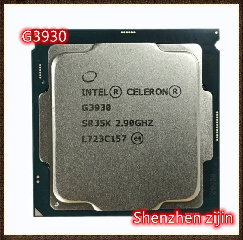 Двухъядерный процессор Intel Celeron G3930 2 9 ГГц двухпоточный Мб 51 Вт LGA 1151|Компьютерные