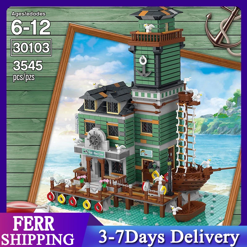 

Набор игрушек для рыбалки на старинной причале, 30103 шт.