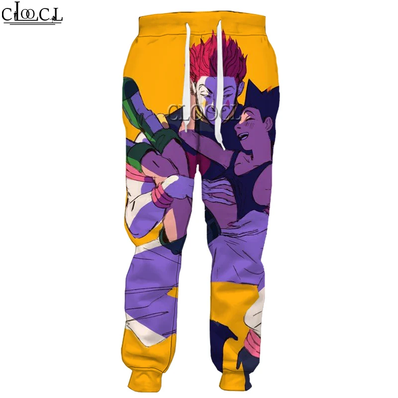 

Брюки HX в японском стиле аниме Hunter X Hunter для мужчин и женщин, повседневные спортивные штаны с 3D принтом, уличная одежда в стиле Харадзюку, шта...