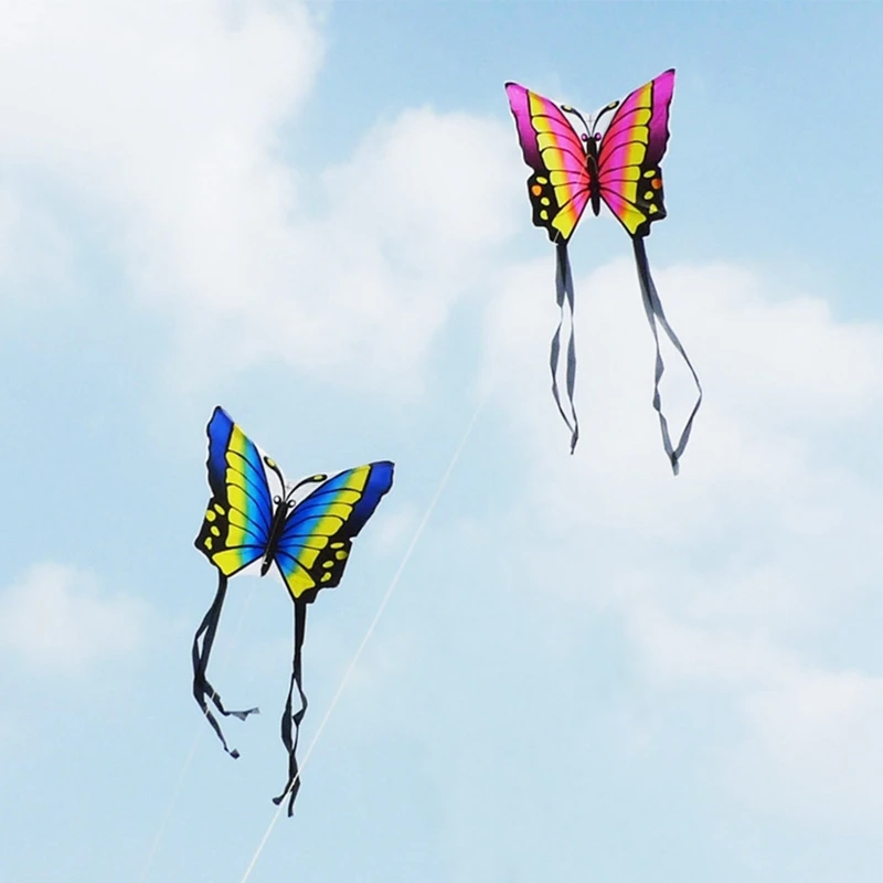 

35 Inch Butterfly Kite Outdoor Toy Sport Gift for Kids Children With String Tail