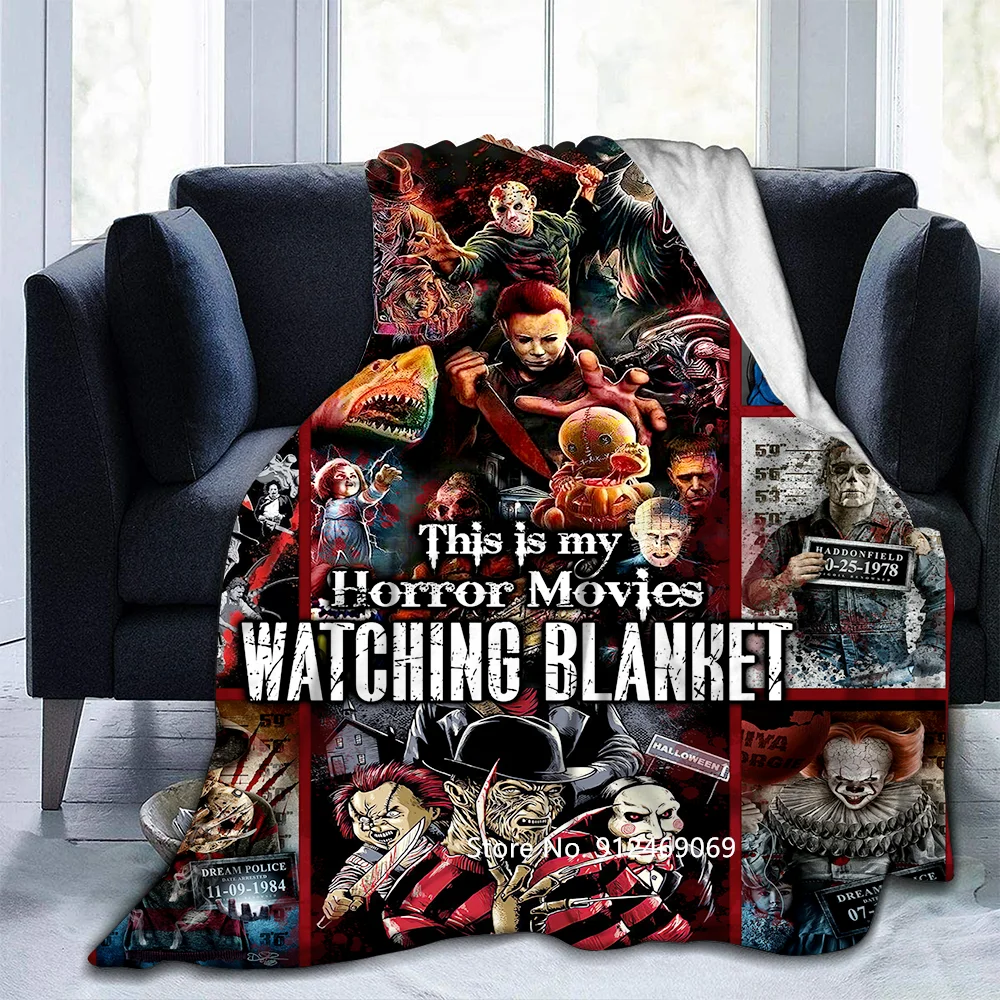 Мягкое Фланелевое Флисовое одеяло Майкла Майерса из фильма ужасов 3D на Хэллоуин |
