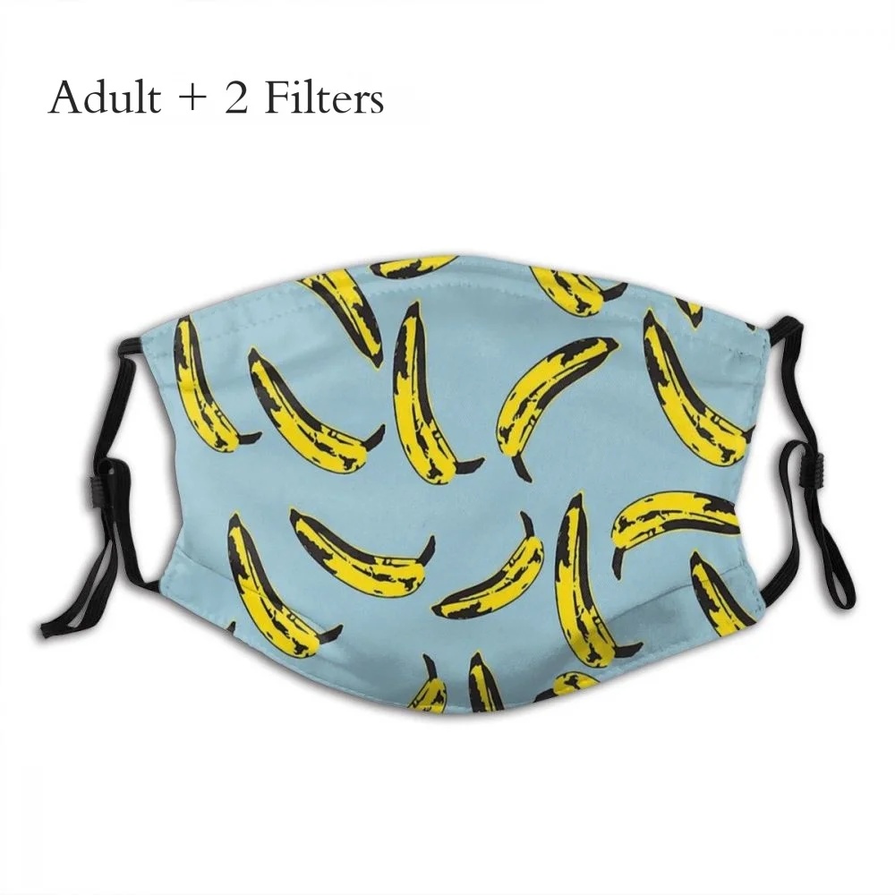 

Визуальные защитные маски с фильтрами для Энди Warhol Pop Art Artist Mascarilla Bananas бананы Higienica
