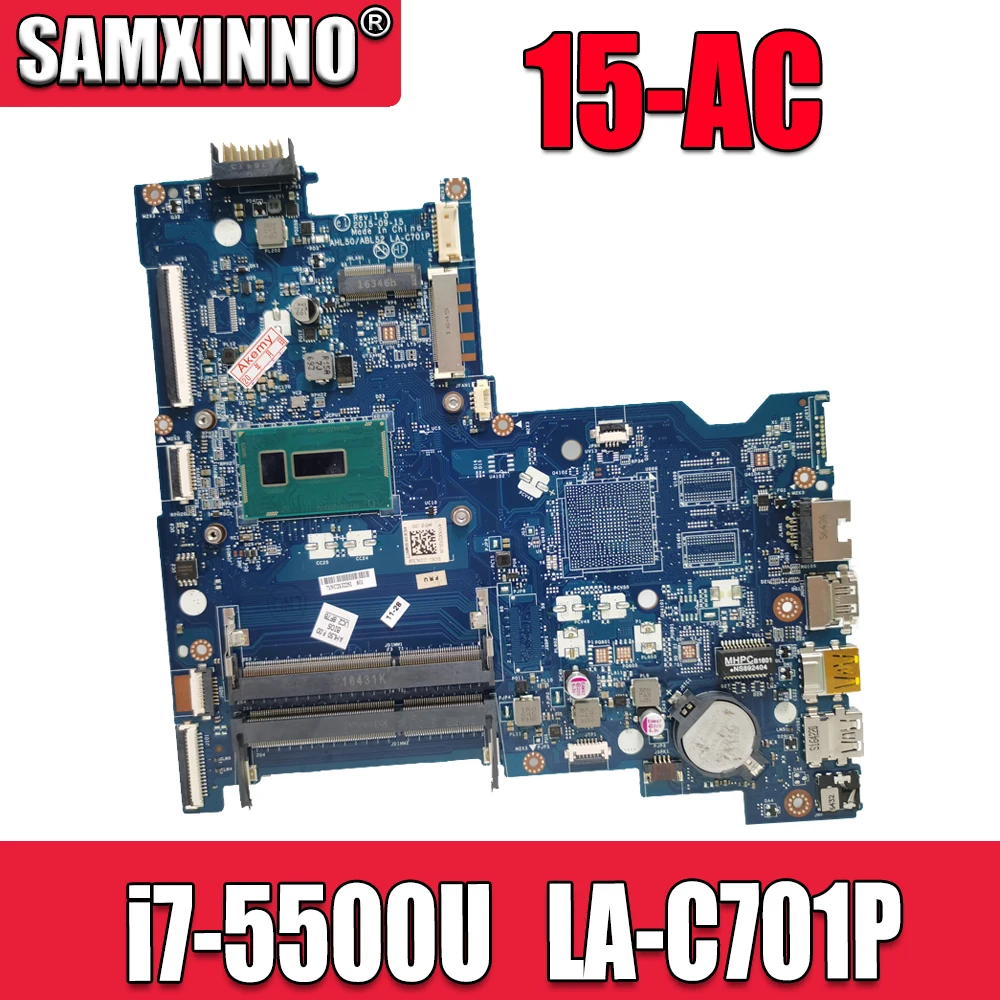 

AHL50 / ABL52 LA-C701P для HP 15-AC 15T-AC 250 G4 материнская плата для ноутбука CPU i7-5500U DDR3 100% тестовая работа 817844-601
