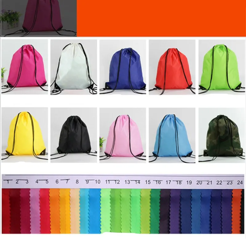 

Waterproof Nylon Shoe Bags Storage Gym Bags Drawstring Dust Backpacks Storage Pouch Men Women Outdoor Camping Travel Gym Bags