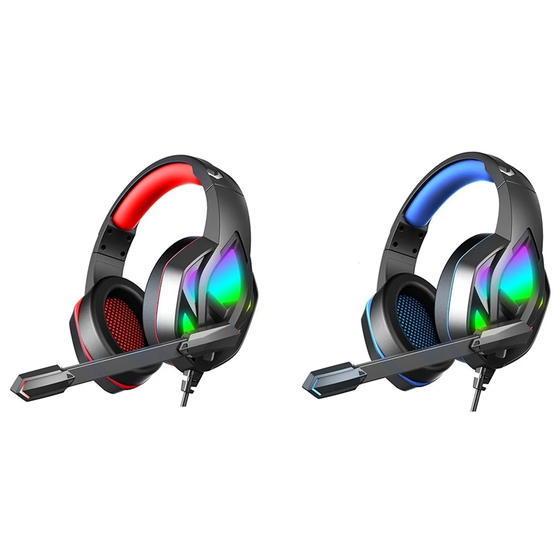 

Gaming Headset, over Ear Headphones with Color Changing LED Light, Gaming Headphones for PS4 PS5 Laptop Mac