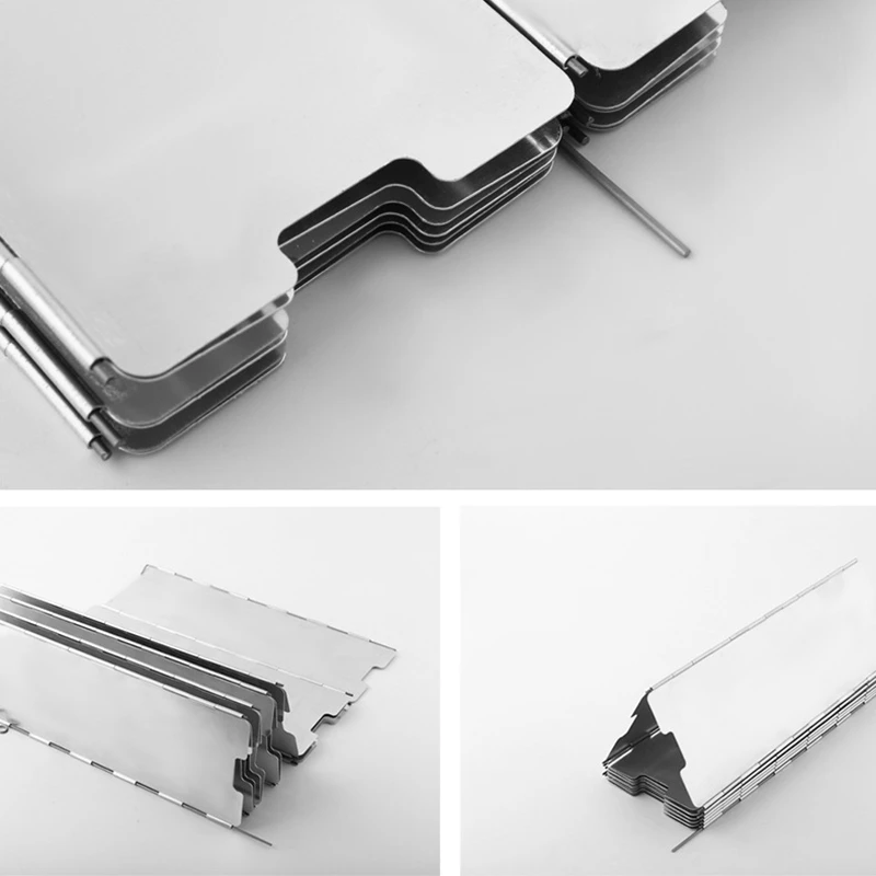 8/10/12/14/16 Пластинчатый наружный экран для плиты из алюминия с отражающим теплом газовым горелком для аксессуара кемпинговой кулинарии.